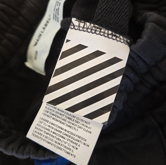 OFF-WHITE ART DAD Time Travelling Track Pants in Black & Multicolor - Picture 8 of 13